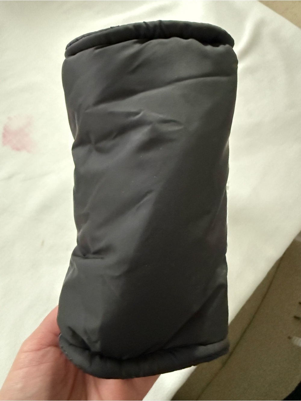 NWOT Sephora Striped Puffer Tote in Black and White - Picture 2 of 4